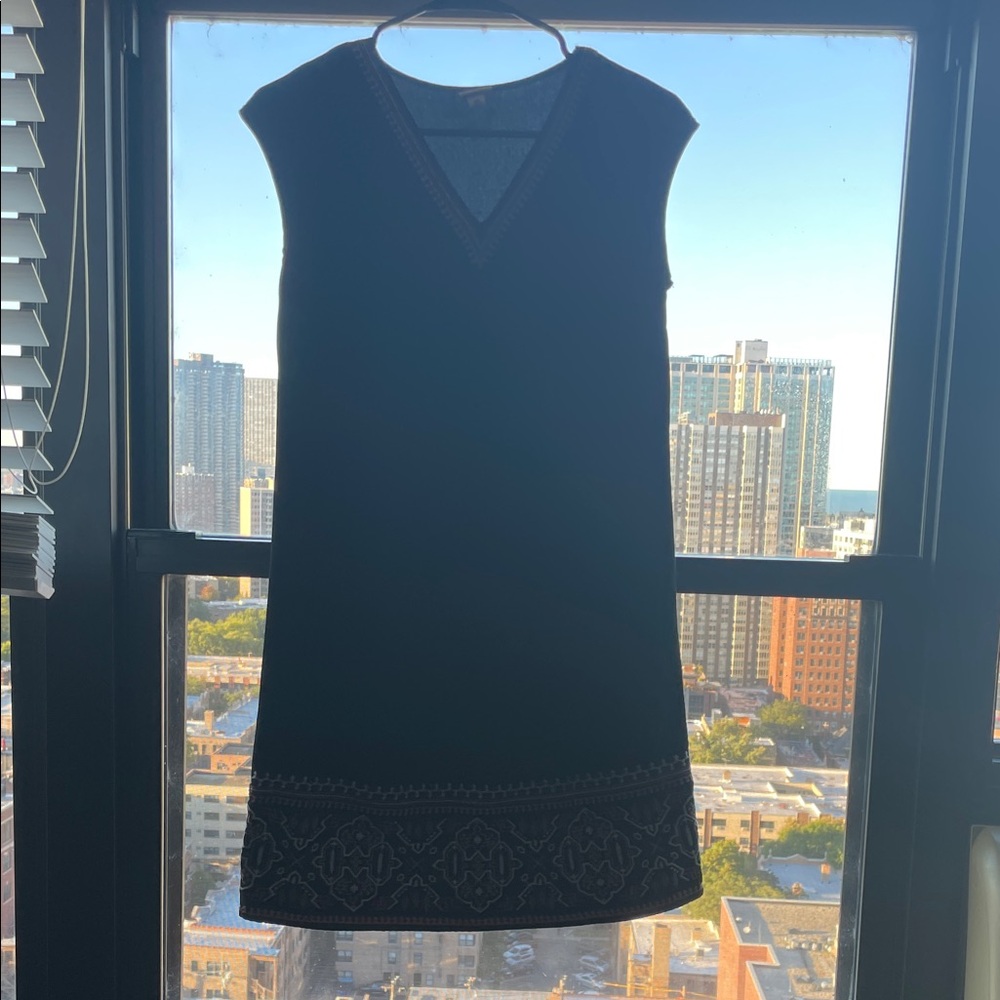 Merona Black Cap Sleeve Mini Dress